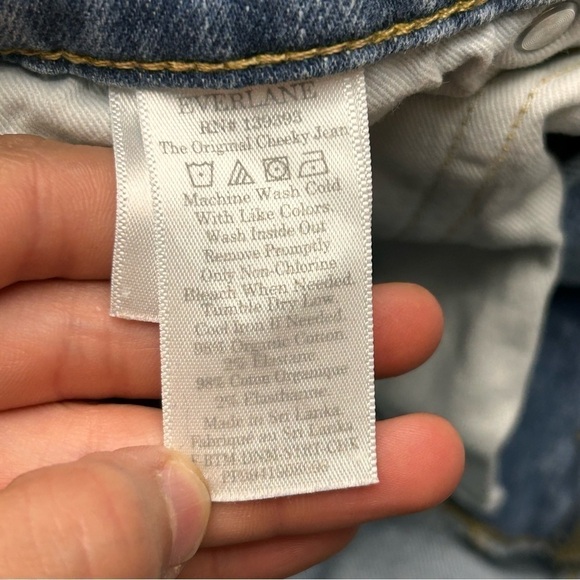 Everlane women’s the original cheek Jean organic cotton 26 crop jeans - Picture 7 of 8